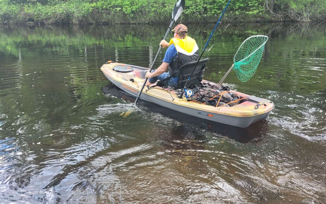 Kayak ouvert de pêcheur